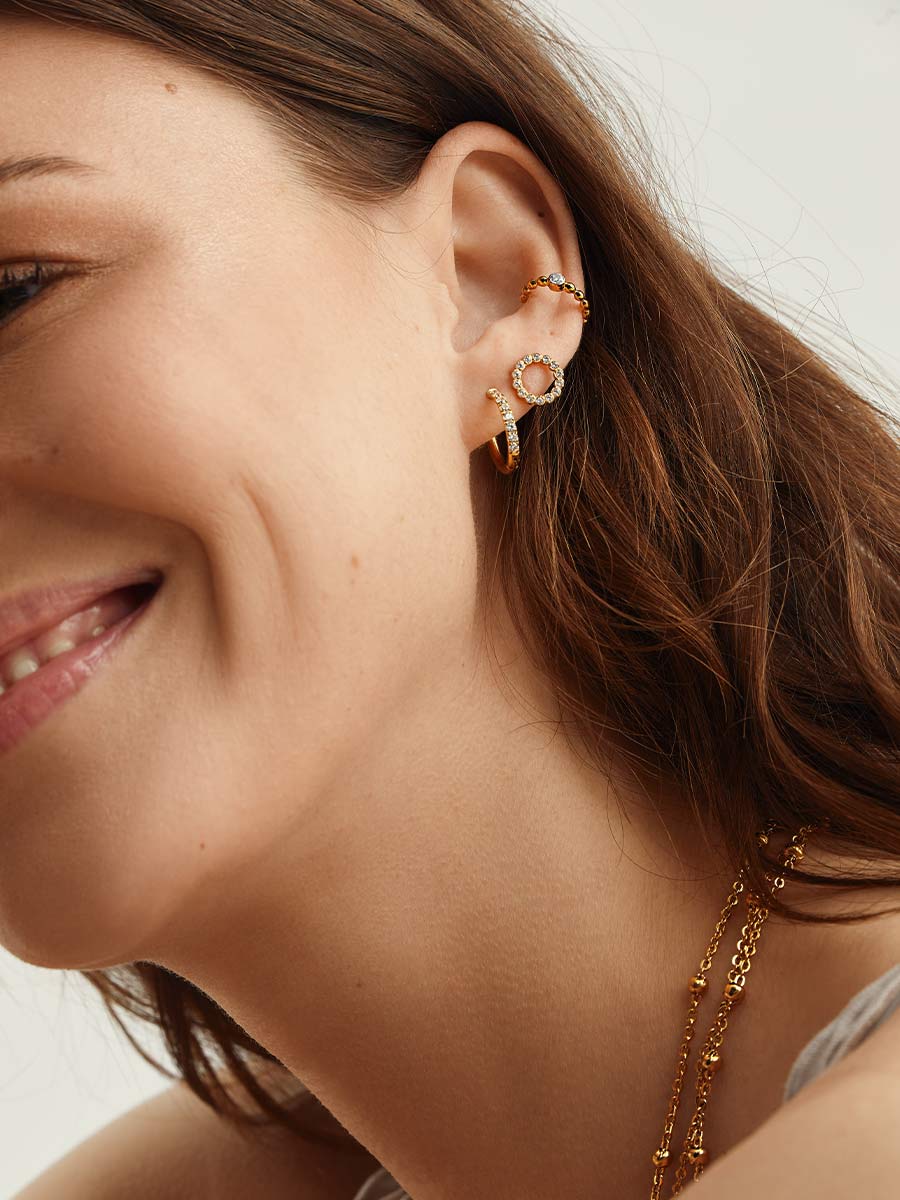 16mm CRYSTALIZED SHINE HOOP Ohrringe - Image 4