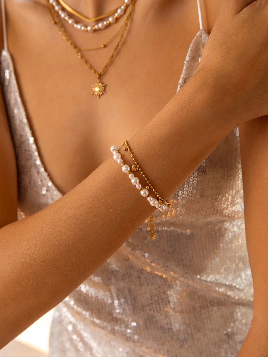 Beaded Pearl ARMBAND - Image 3