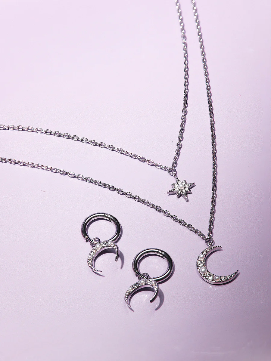 Moon Phase N Star Double Layer Kette - Image 13